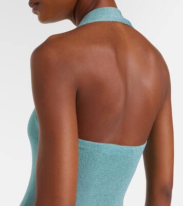 Knitted lamé maxi dress | Aya Muse