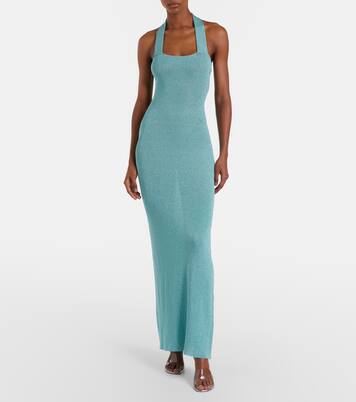 Knitted lamé maxi dress | Aya Muse
