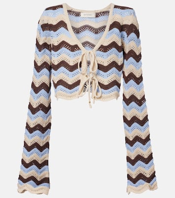 Cropped-Top Miana aus einem Baumwollgemisch | Bananhot