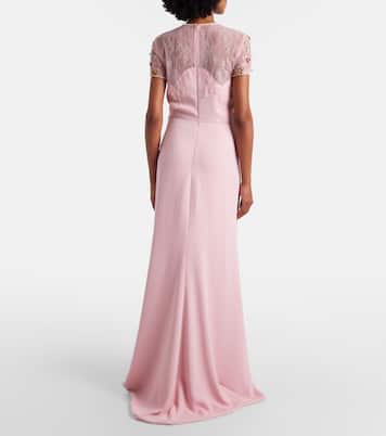 Embellished crêpe gown | Costarellos