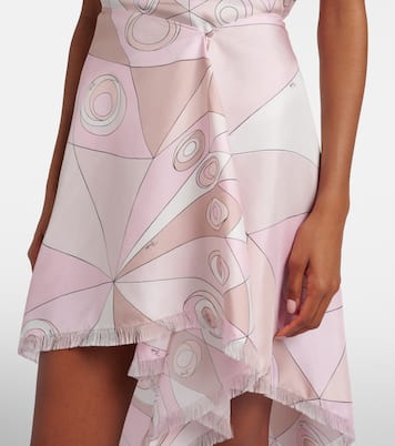 Occhi silk twill midi skirt | Pucci