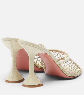 Lupita leather-trimmed sandals | Amina Muaddi