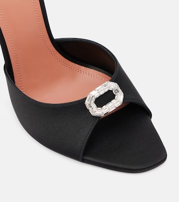 Camelia embellished satin mules | Amina Muaddi