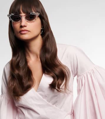 Palm Babe embellished cat-eye sunglasses | Aquazzura