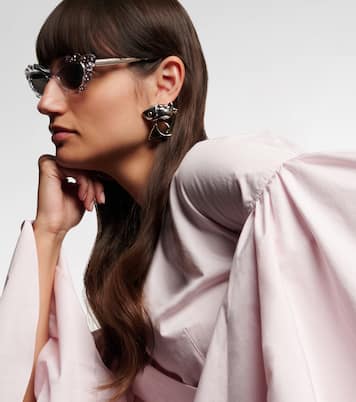 Palm Babe embellished cat-eye sunglasses | Aquazzura