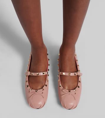 Bailarinas Rockstud Mary Jane de piel | Valentino Garavani