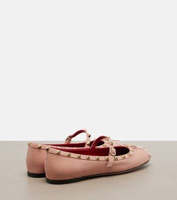 Bailarinas Rockstud Mary Jane de piel | Valentino Garavani