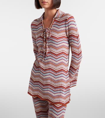 Brody chevron cotton top | Rixo