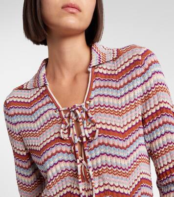 Brody chevron cotton top | Rixo