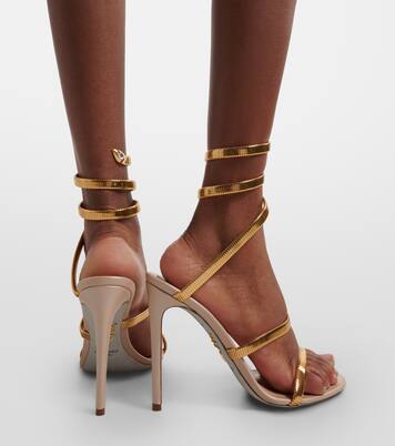 Sandalen Juniper aus Metallic-Leder | Rene Caovilla