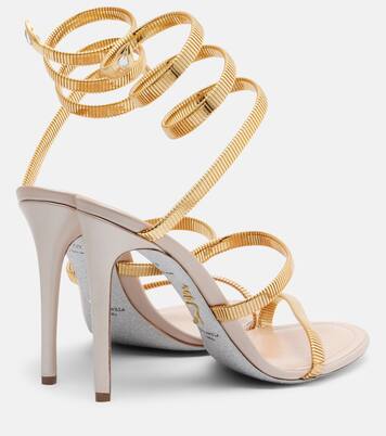 Sandalen Juniper aus Metallic-Leder | Rene Caovilla