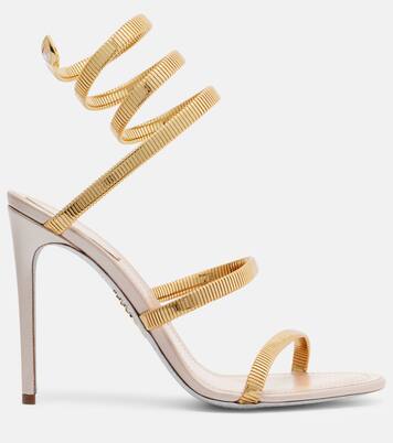 Sandalen Juniper aus Metallic-Leder | Rene Caovilla