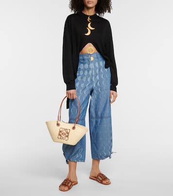 Paula's Ibiza Anagram Small basket bag | Loewe