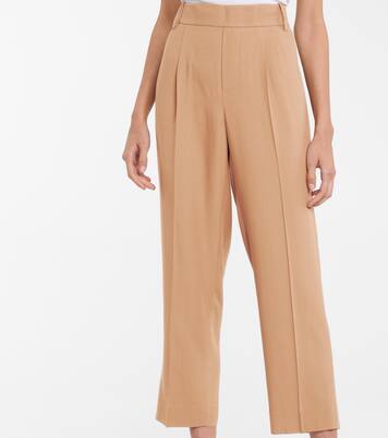 Pantalon coupe droite à taille haute | Vince