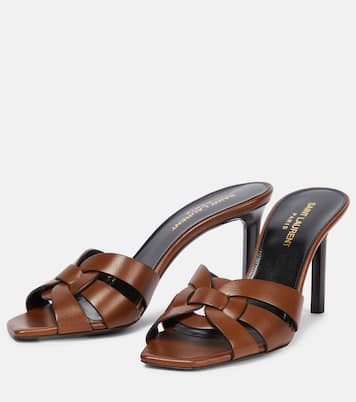 Pantoletten Tribute 85 aus Leder | Saint Laurent