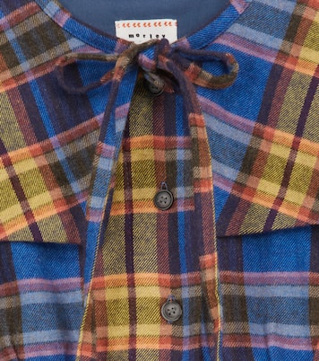 Robe Odille Melton en coton à carreaux | Morley