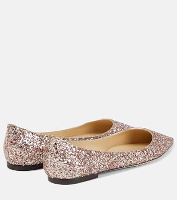 Love glitter ballet flats | Jimmy Choo