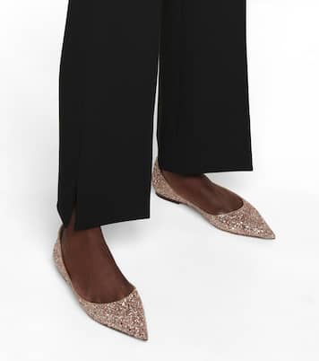 Love glitter ballet flats | Jimmy Choo
