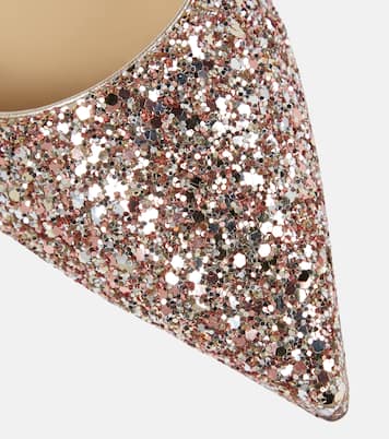 Love glitter ballet flats | Jimmy Choo