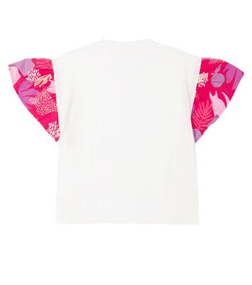 Printed cotton crop top | Il Gufo