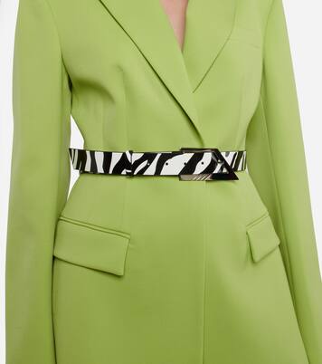 Printed leather belt | The Attico