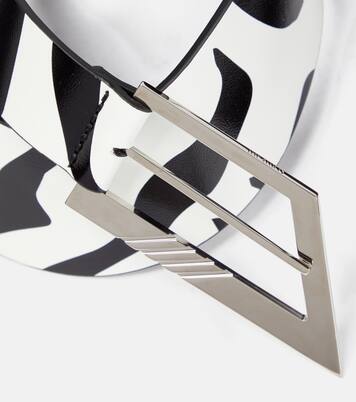 Printed leather belt | The Attico