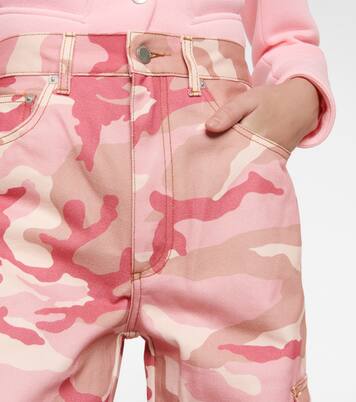 Pantalon cargo à taille haute en coton | Alessandra Rich