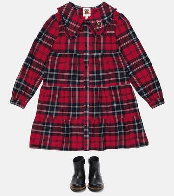 Checked cotton dress | BAPE Kids