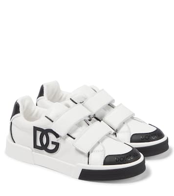 Logo leather sneakers | Dolce&Gabbana Kids