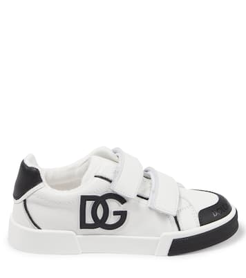 Logo leather sneakers | Dolce&Gabbana Kids