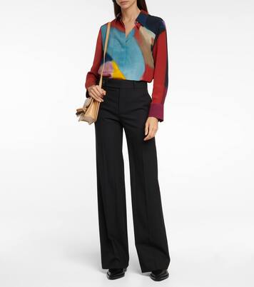 Printed silk crêpe de chine shirt | Chloé