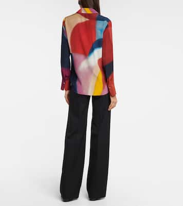 Printed silk crêpe de chine shirt | Chloé