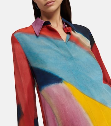 Printed silk crêpe de chine shirt | Chloé