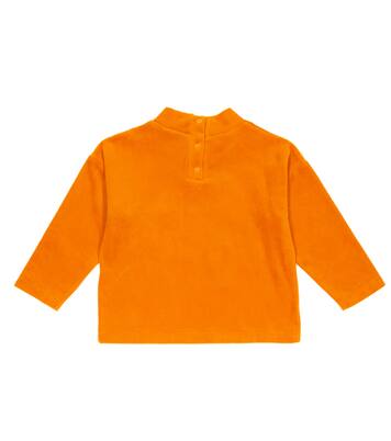 Embroidered velour sweatshirt | Mini Rodini