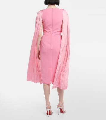 Robe midi Essiah en crêpe et satin | Safiyaa