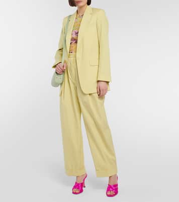 Pantoletten Oahu 95 aus Satin | Aquazzura