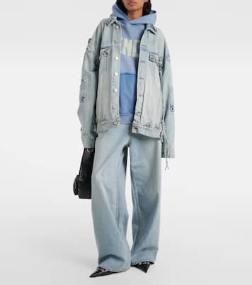 Cagole oversized denim jacket | Balenciaga