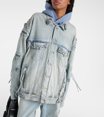 Cagole oversized denim jacket | Balenciaga