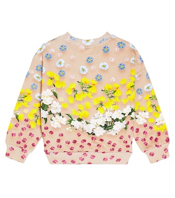 Sweat-shirt Maxi en coton à fleurs | Molo