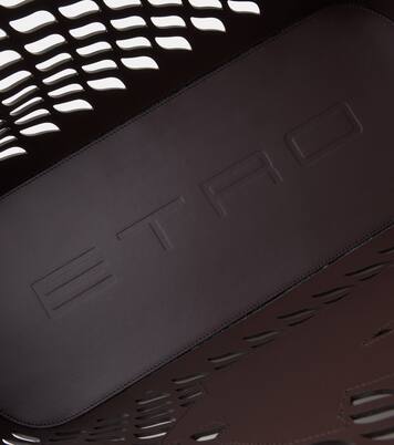 Pegaso leather blanket holder | Etro