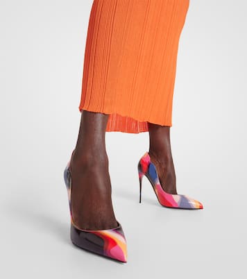 Escarpins Hot Chick 100 imprimés en cuir | Christian Louboutin