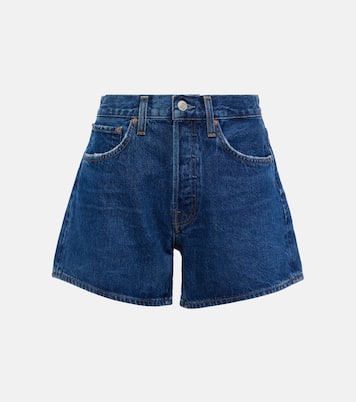 Parker Long high-rise denim shorts | Agolde