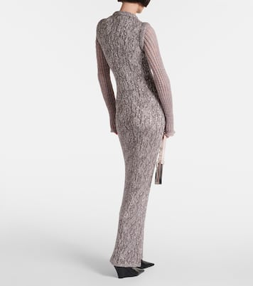 Abito lungo in jacquard con paillettes | Acne Studios