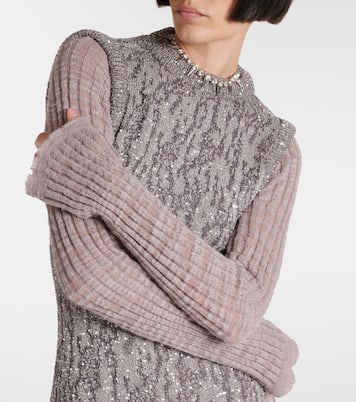 Abito lungo in jacquard con paillettes | Acne Studios