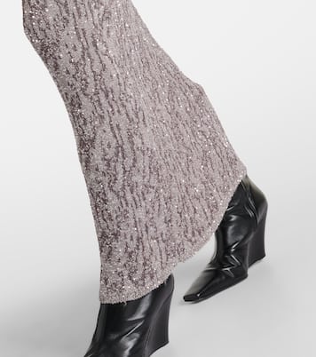 Abito lungo in jacquard con paillettes | Acne Studios