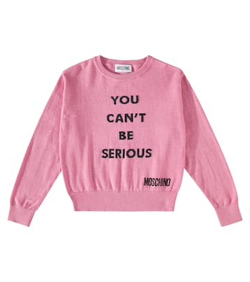Cotton and wool sweater | Moschino Kids