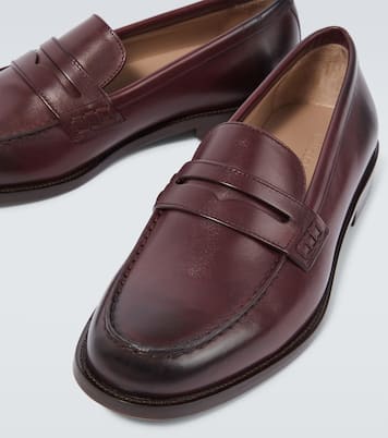 Perry leather penny loafers | Manolo Blahnik