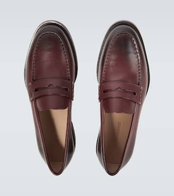Perry leather penny loafers | Manolo Blahnik