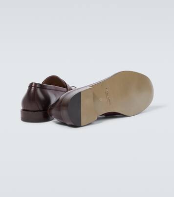 Perry leather penny loafers | Manolo Blahnik