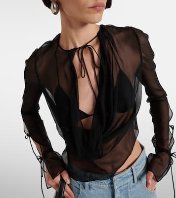 Mobius sheer silk top | Christopher Esber